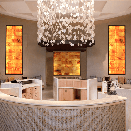 3 pieces salt wall system in reception area